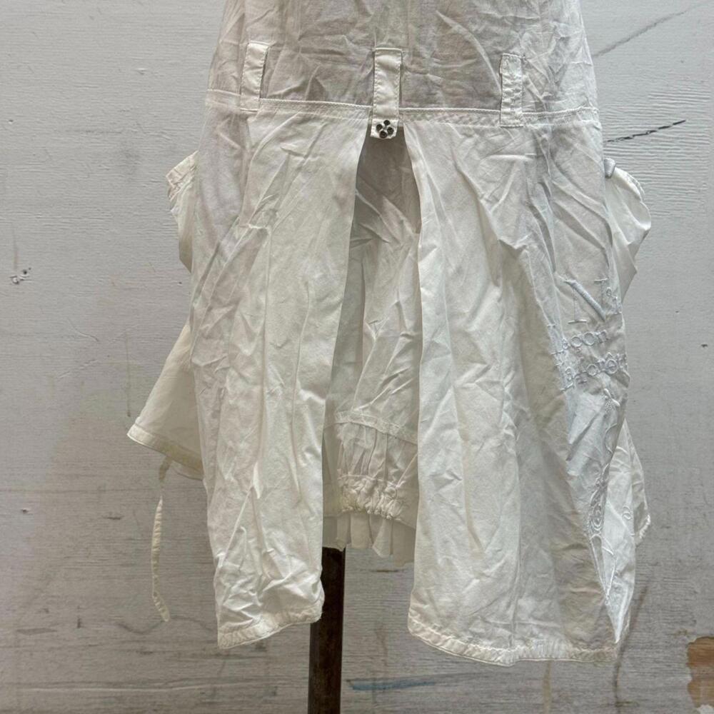 Vintage La Mode Est à Vous White Cotton Parachute Dress - Picture 6 of 8